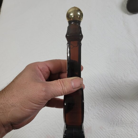 874. Avon Vtg Thermometer Clock After Shave Brown - Picture 5 of 6